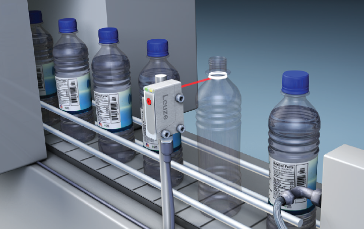 LEUZE SENSOR IN BEVERAGE FILLING